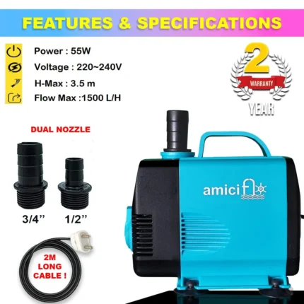 55W Submersible Water Pump